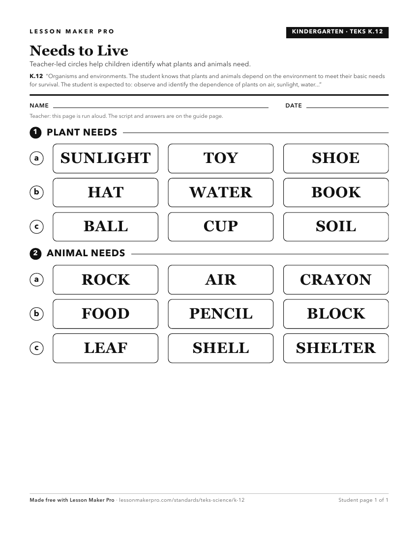 Preview of the K.12 printable worksheet