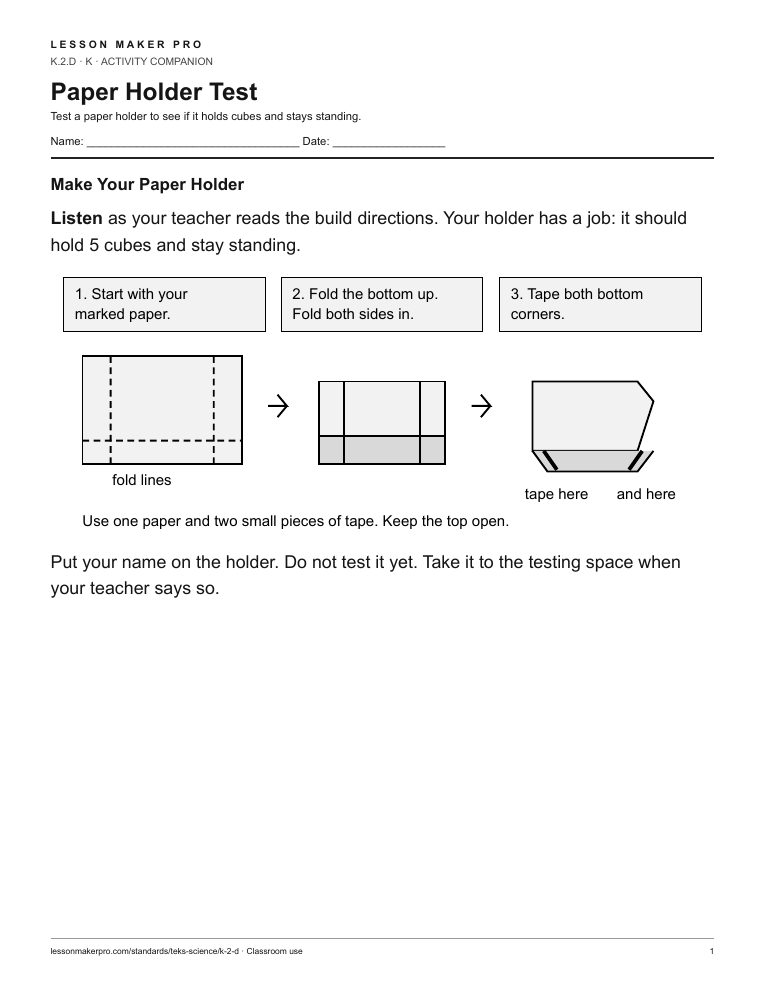Preview of the K.2.D printable worksheet