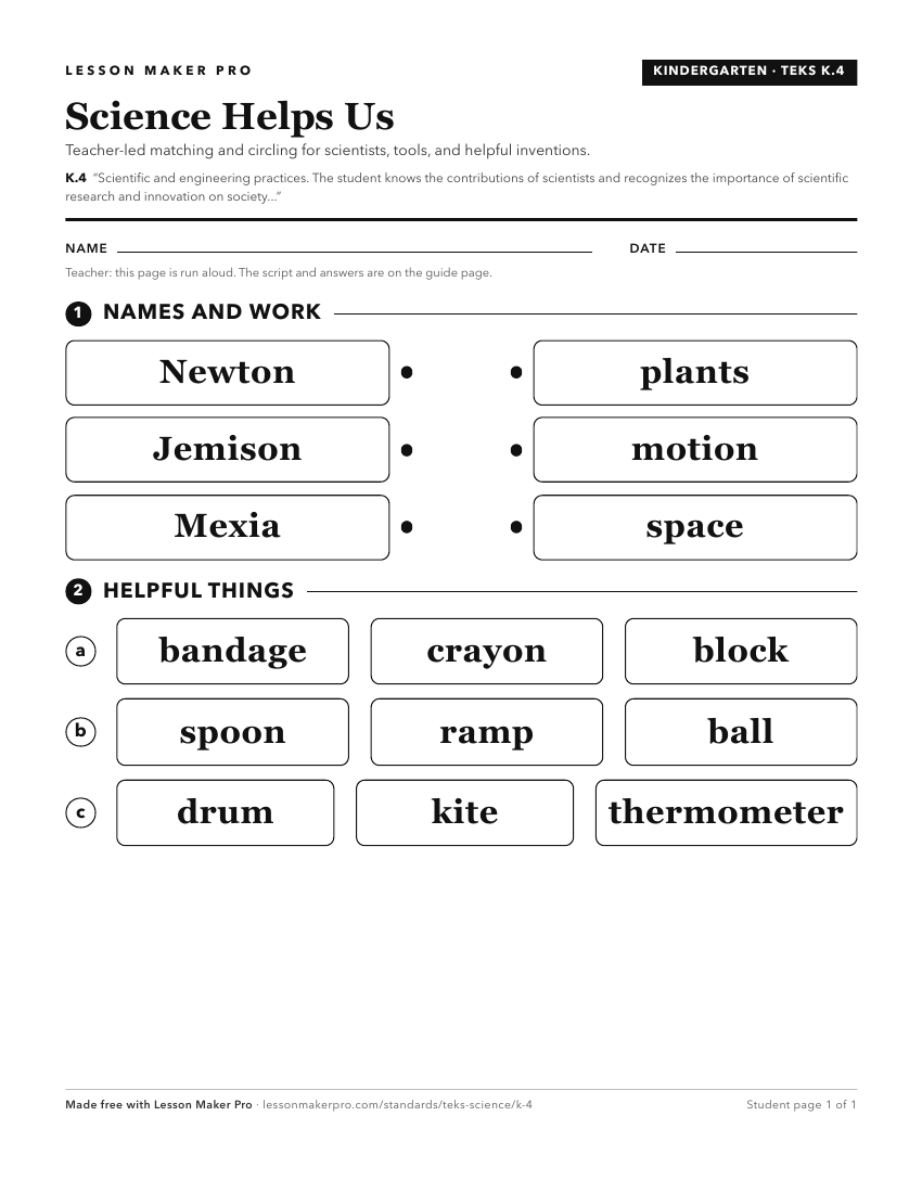 Preview of the K.4 printable worksheet