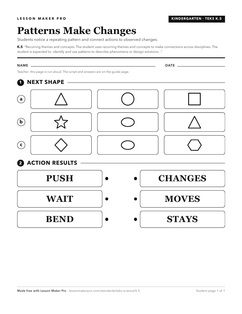 Preview of the K.5 printable worksheet