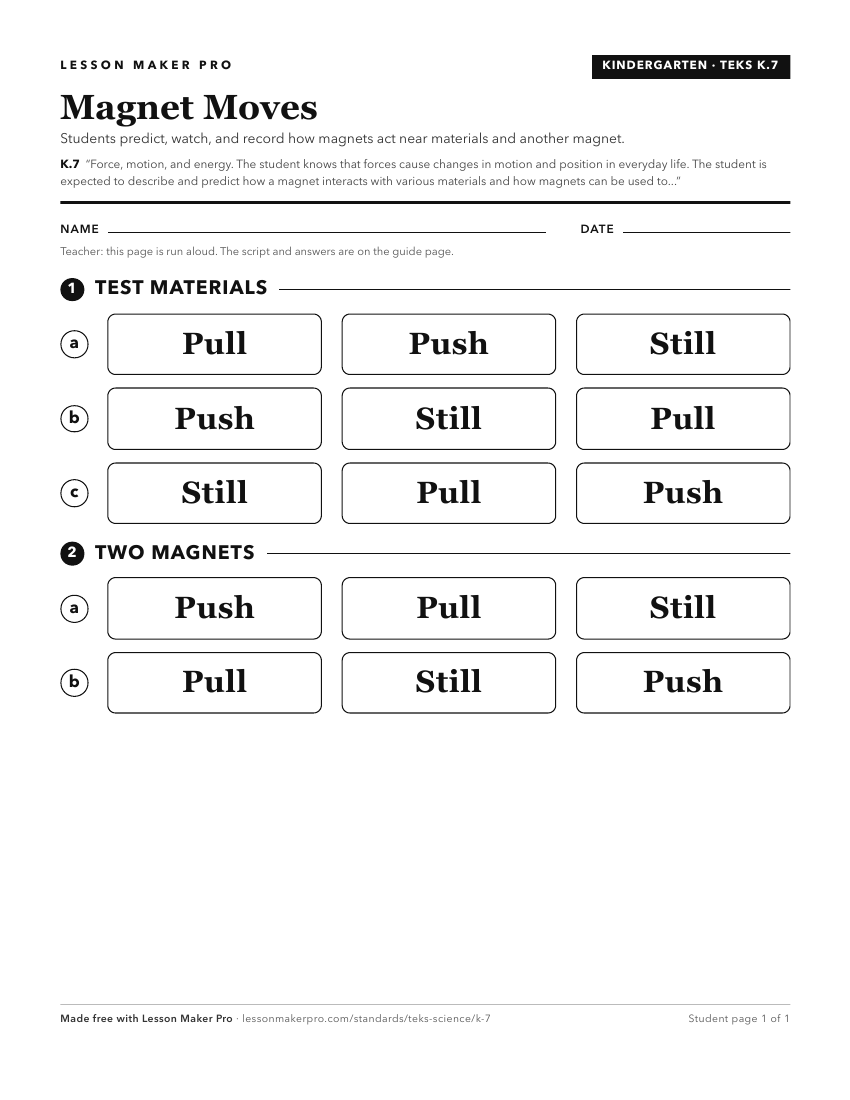 Preview of the K.7 printable worksheet