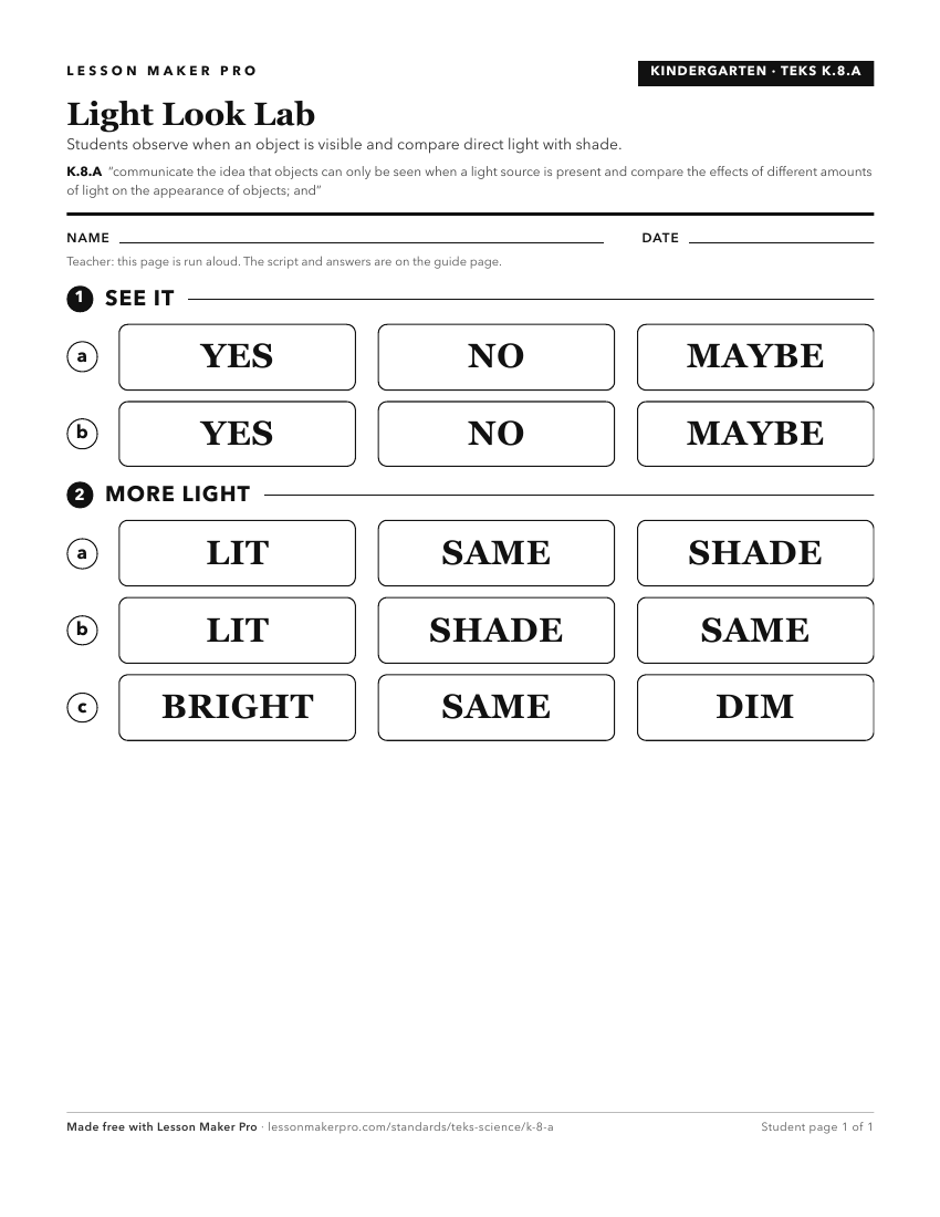 Preview of the K.8.A printable worksheet