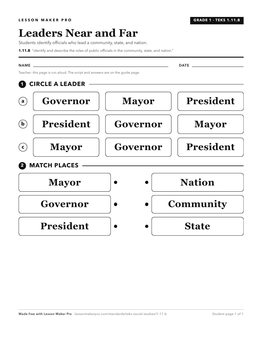 Preview of the 1.11.B printable worksheet