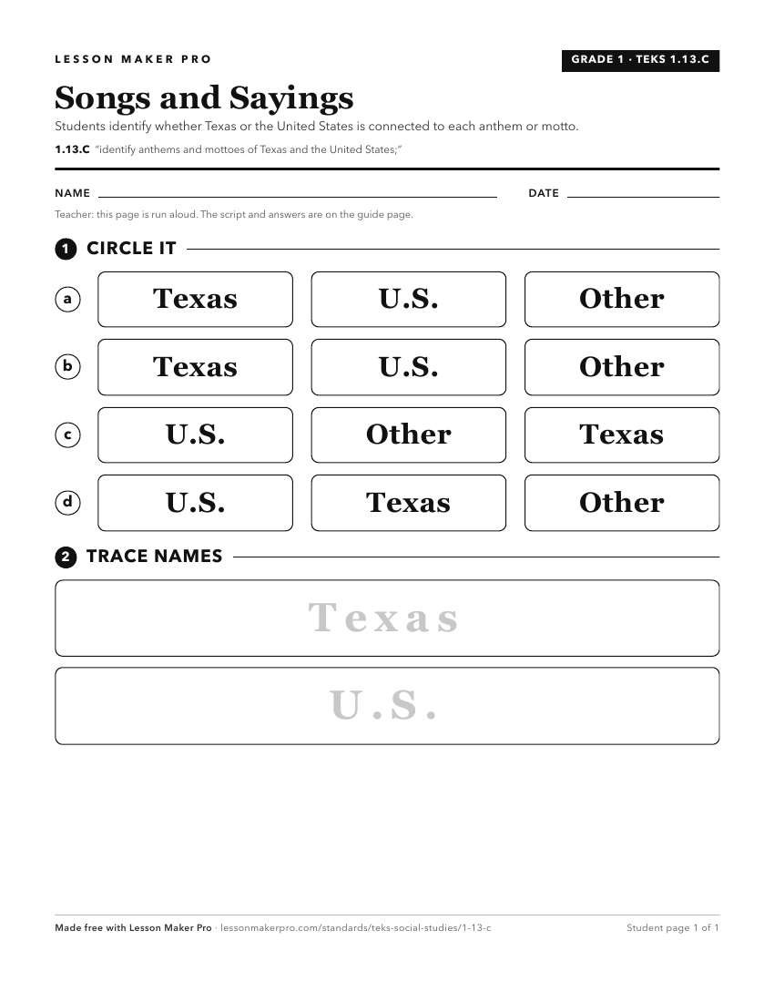 Preview of the 1.13.C printable worksheet