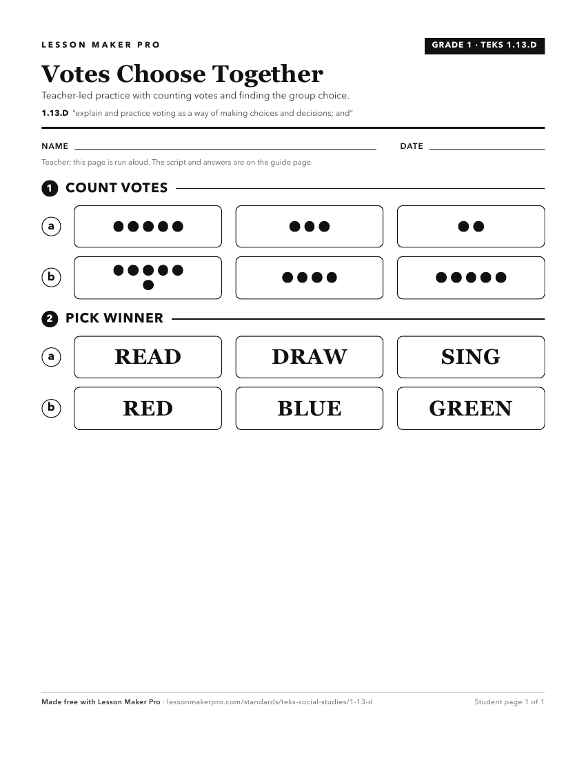 Preview of the 1.13.D printable worksheet