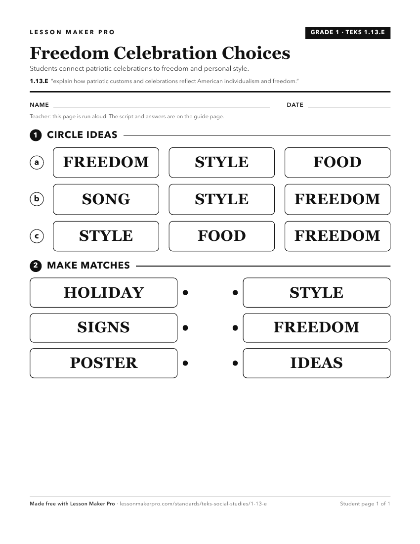 Preview of the 1.13.E printable worksheet