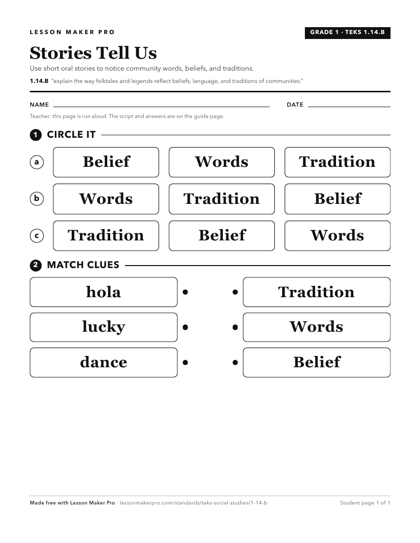Preview of the 1.14.B printable worksheet