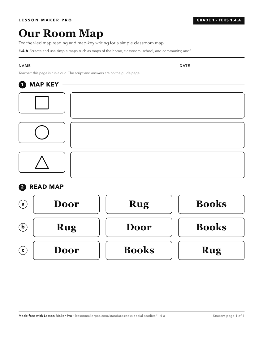 Preview of the 1.4.A printable worksheet