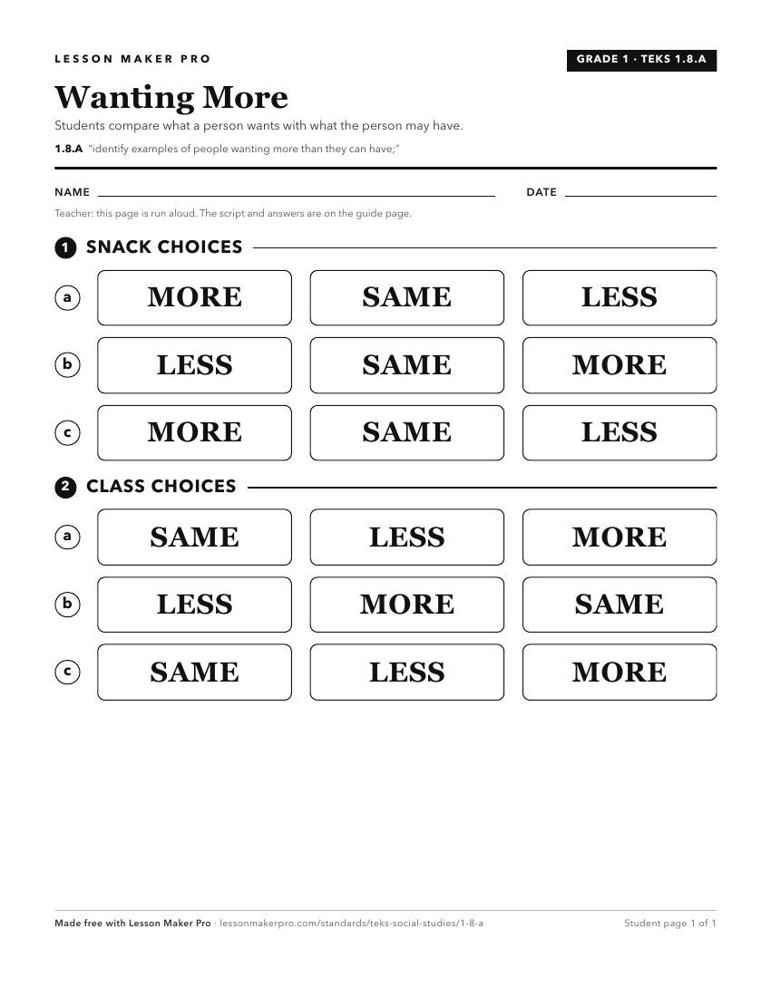 Preview of the 1.8.A printable worksheet