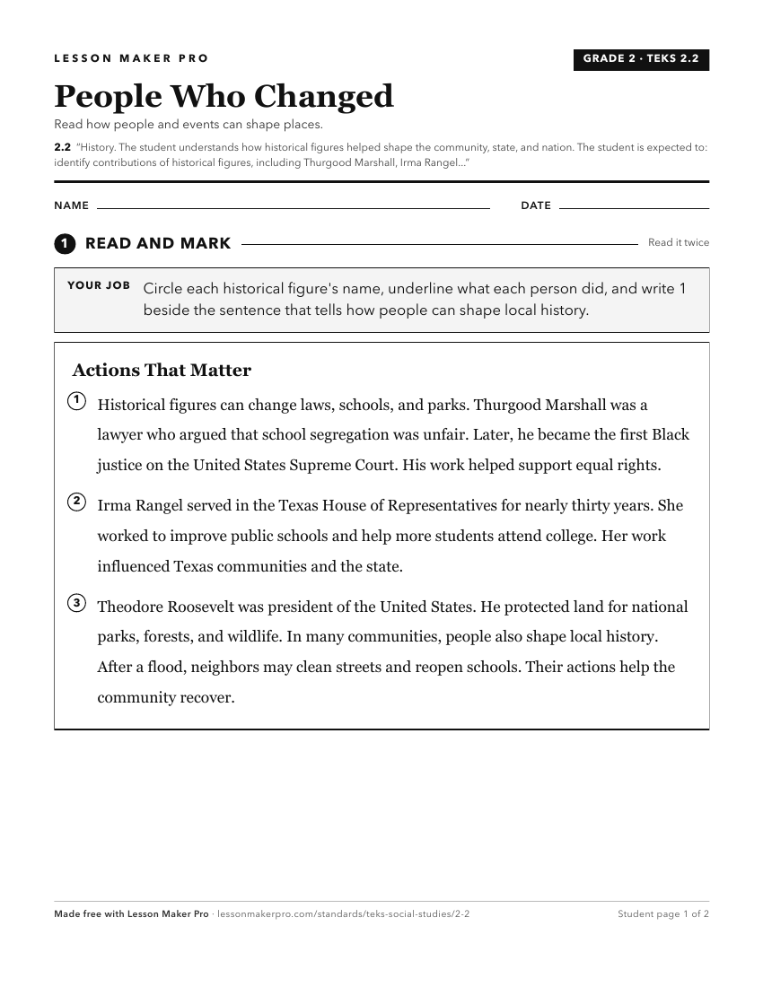 Preview of the 2.2 printable worksheet