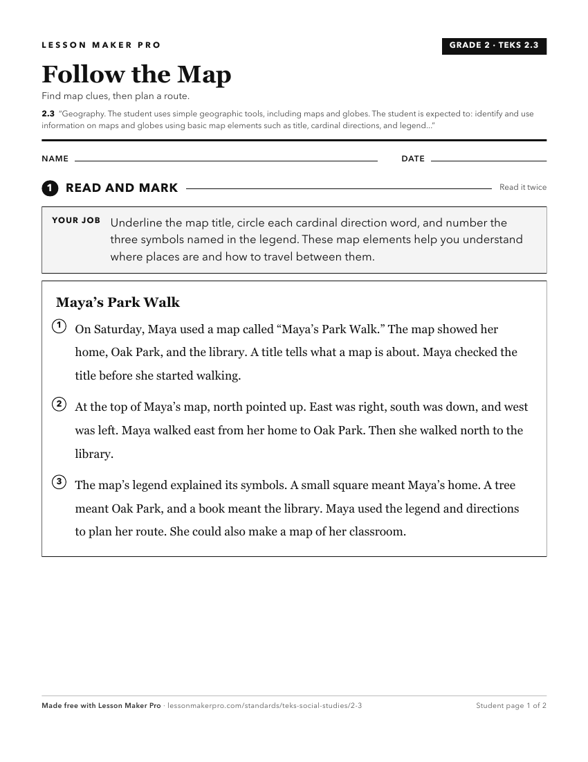 Preview of the 2.3 printable worksheet