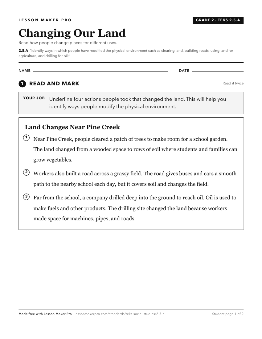 Preview of the 2.5.A printable worksheet