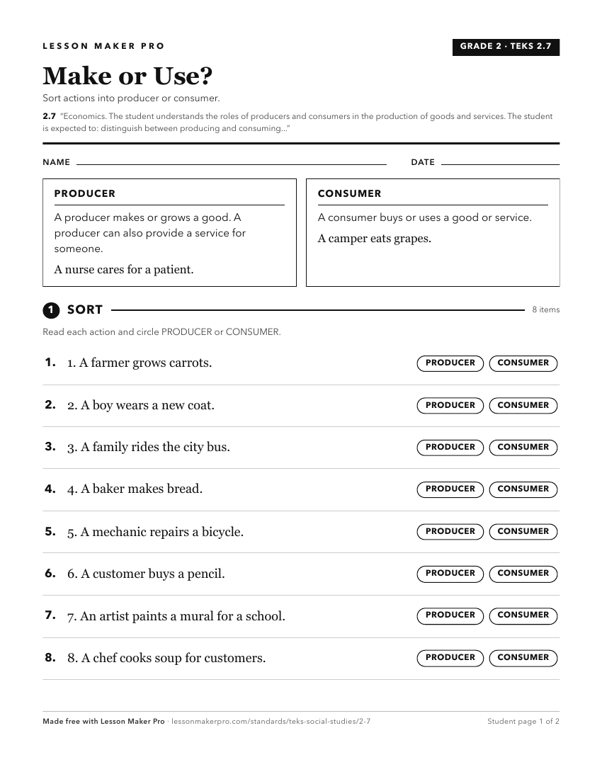 Preview of the 2.7 printable worksheet