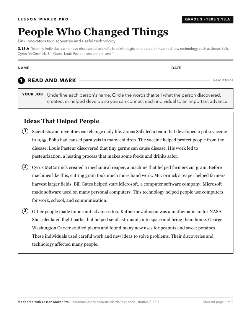 Preview of the 3.13.A printable worksheet