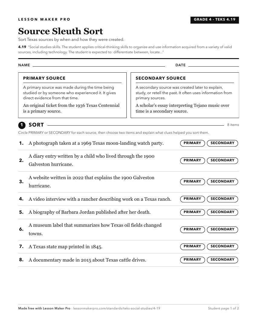 Preview of the 4.19 printable worksheet