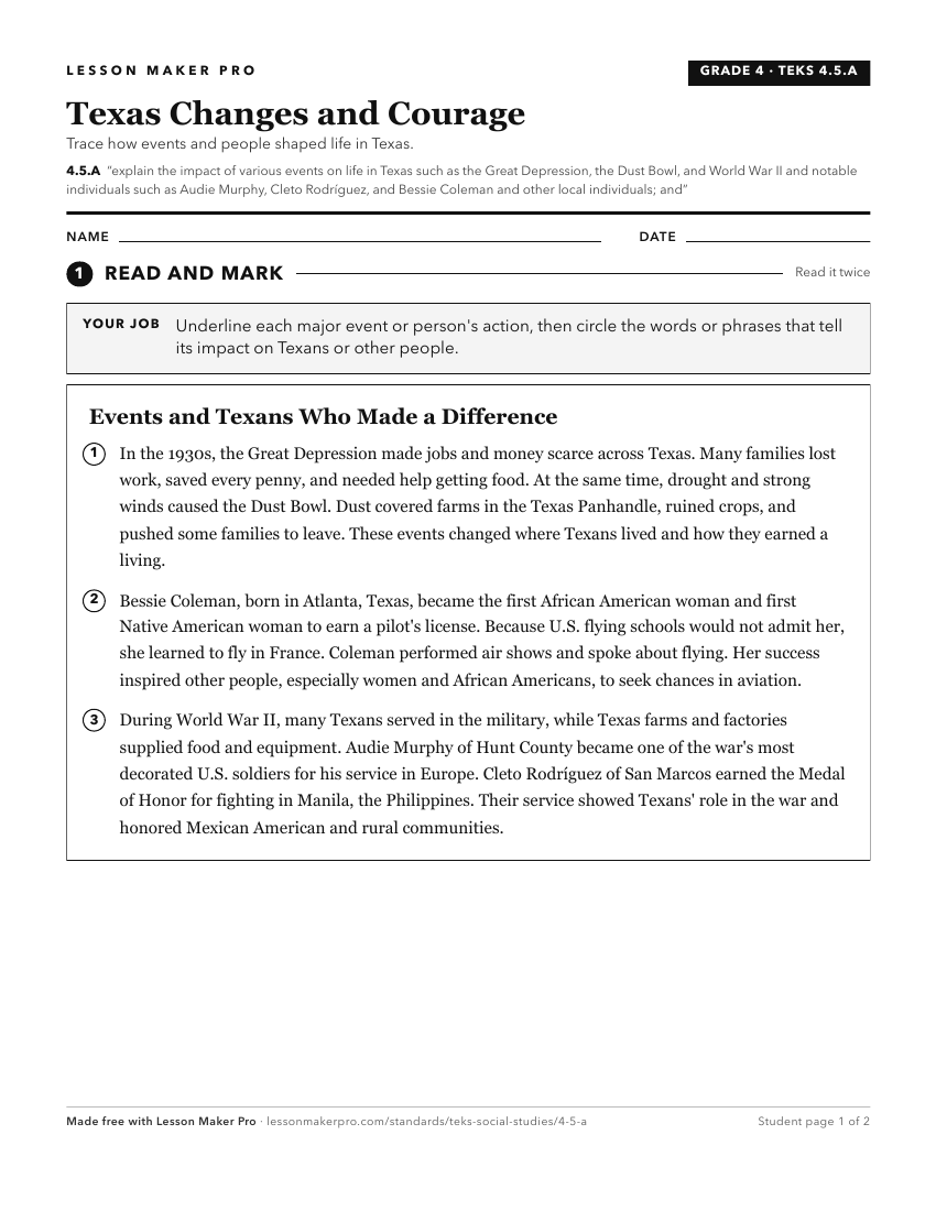 Preview of the 4.5.A printable worksheet
