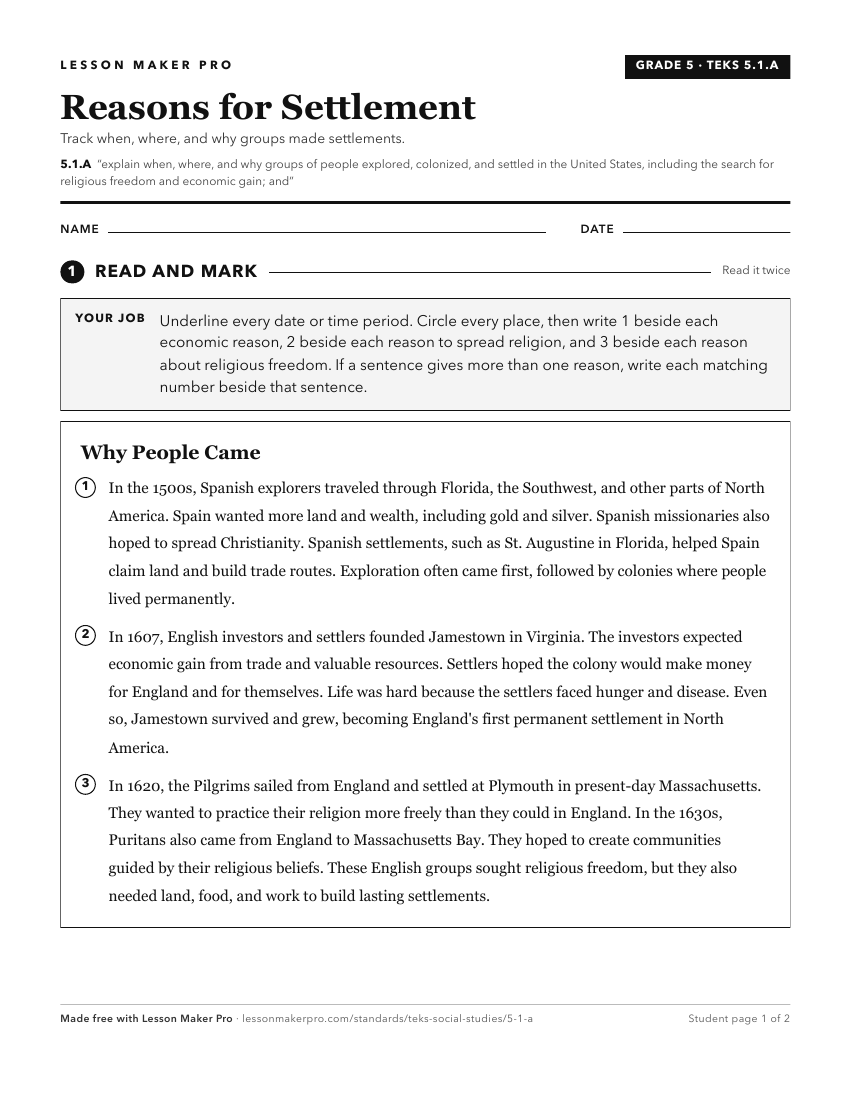 Preview of the 5.1.A printable worksheet