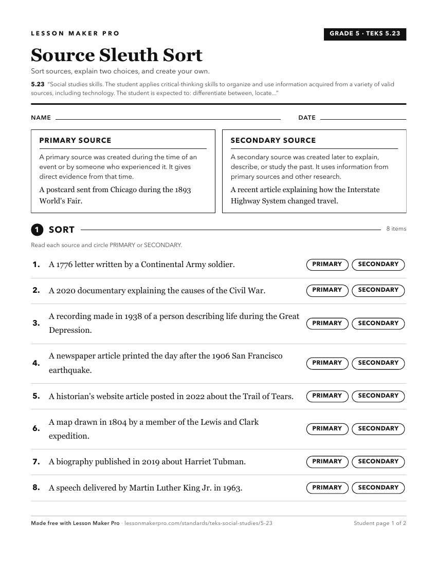 Preview of the 5.23 printable worksheet