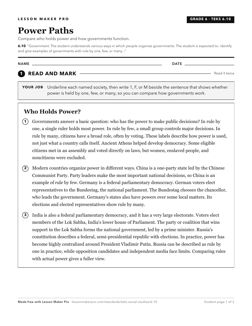 Preview of the 6.10 printable worksheet