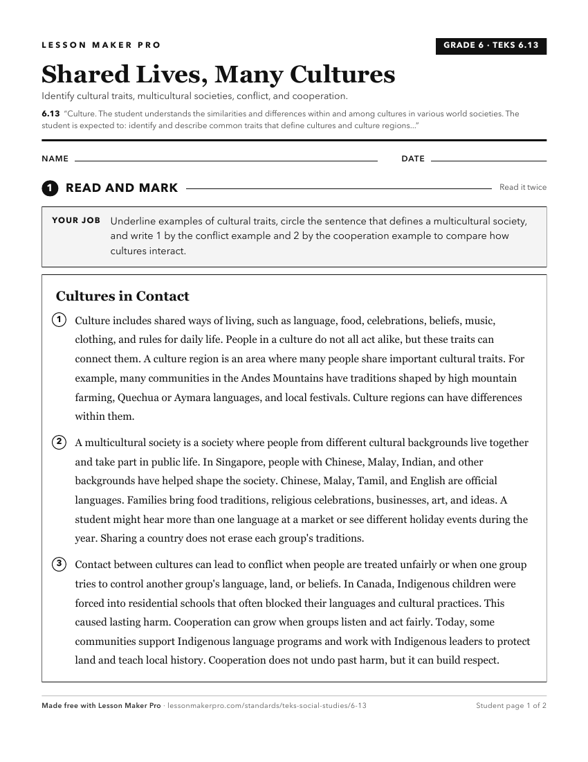 Preview of the 6.13 printable worksheet