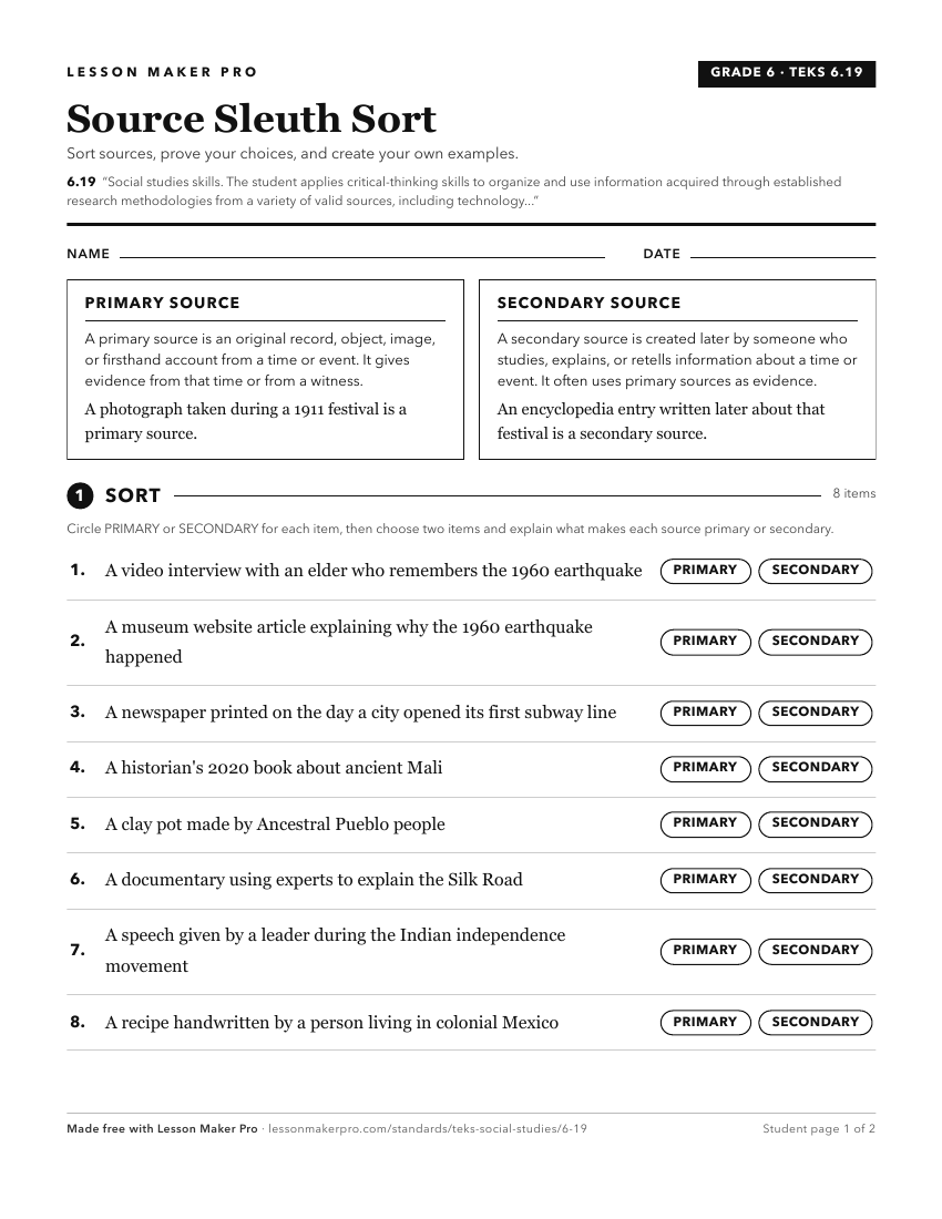 Preview of the 6.19 printable worksheet