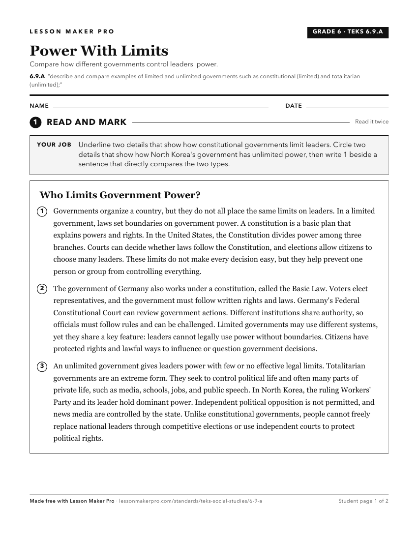 Preview of the 6.9.A printable worksheet