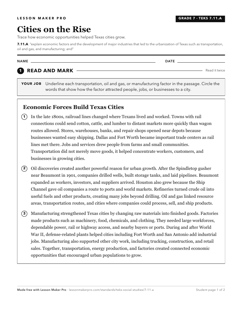 Preview of the 7.11.A printable worksheet