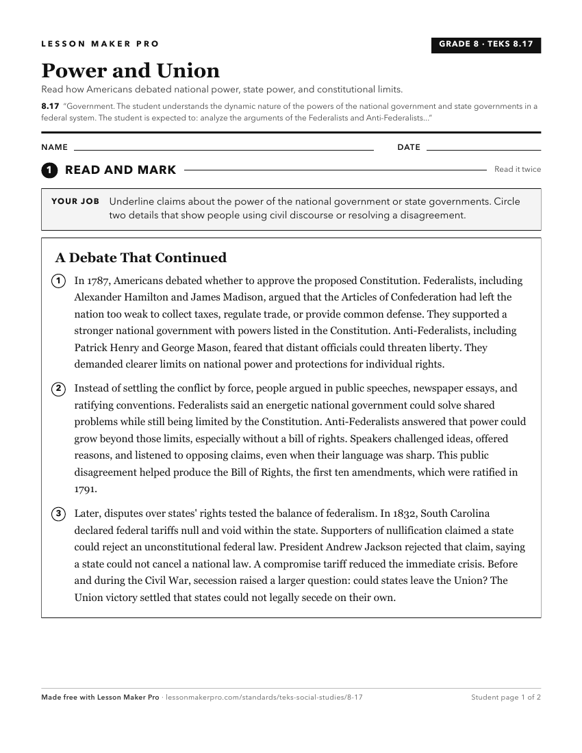 Preview of the 8.17 printable worksheet