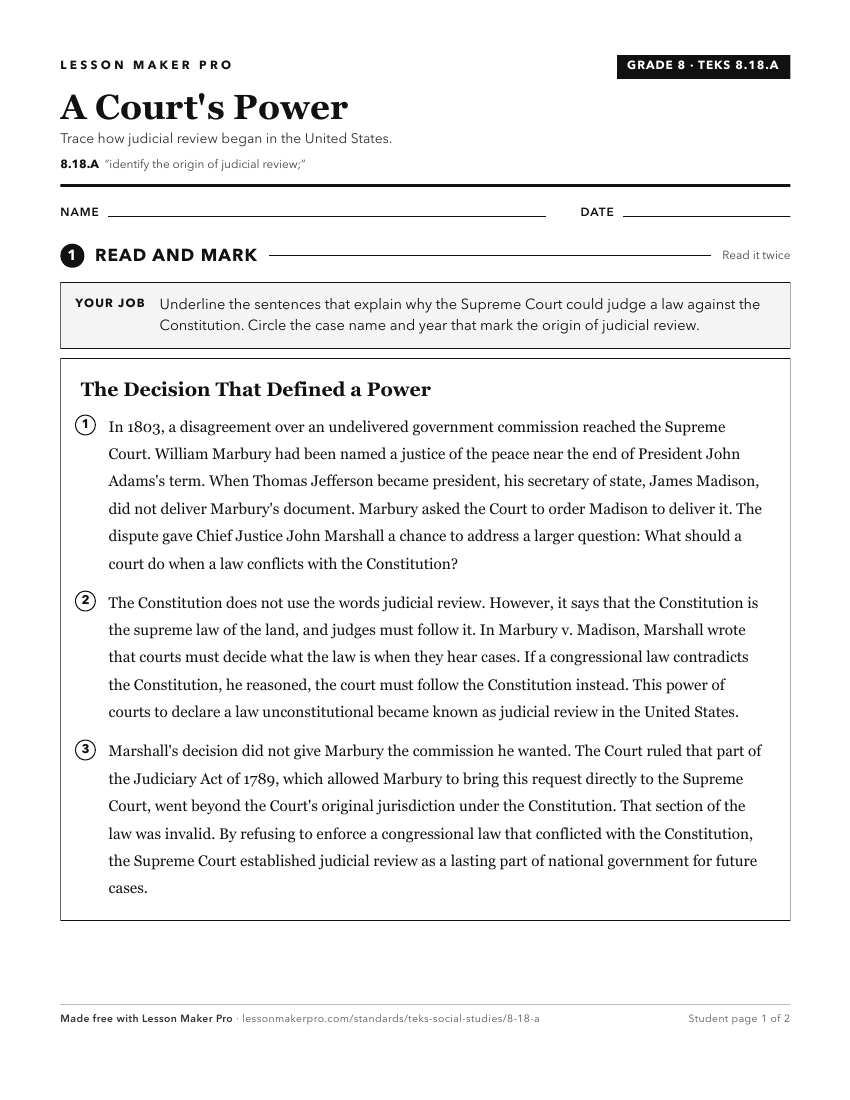 Preview of the 8.18.A printable worksheet