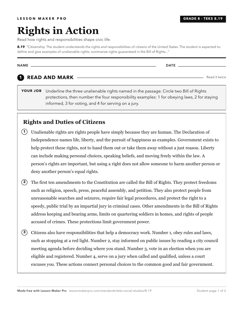 Preview of the 8.19 printable worksheet