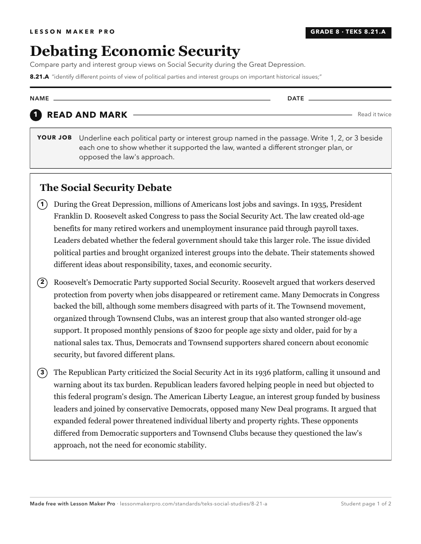 Preview of the 8.21.A printable worksheet
