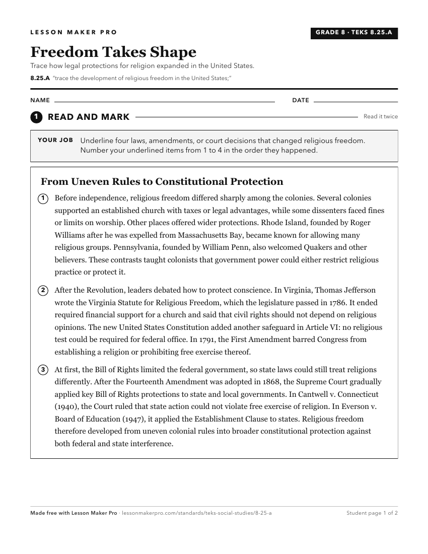 Preview of the 8.25.A printable worksheet