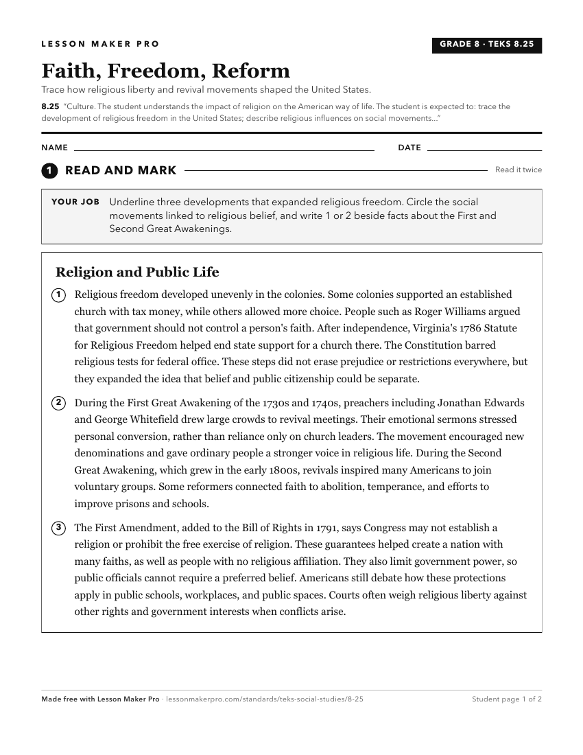 Preview of the 8.25 printable worksheet