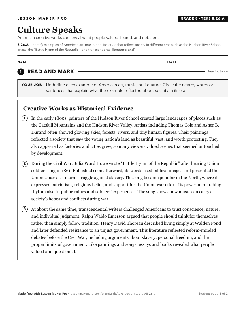 Preview of the 8.26.A printable worksheet