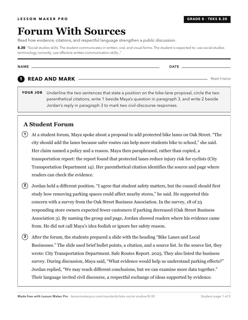 Preview of the 8.30 printable worksheet