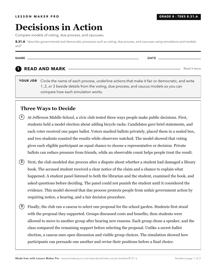 Preview of the 8.31.A printable worksheet