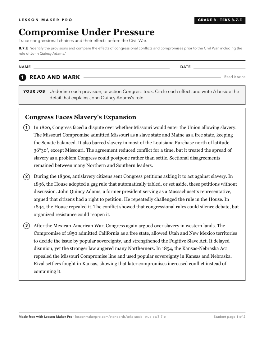 Preview of the 8.7.E printable worksheet