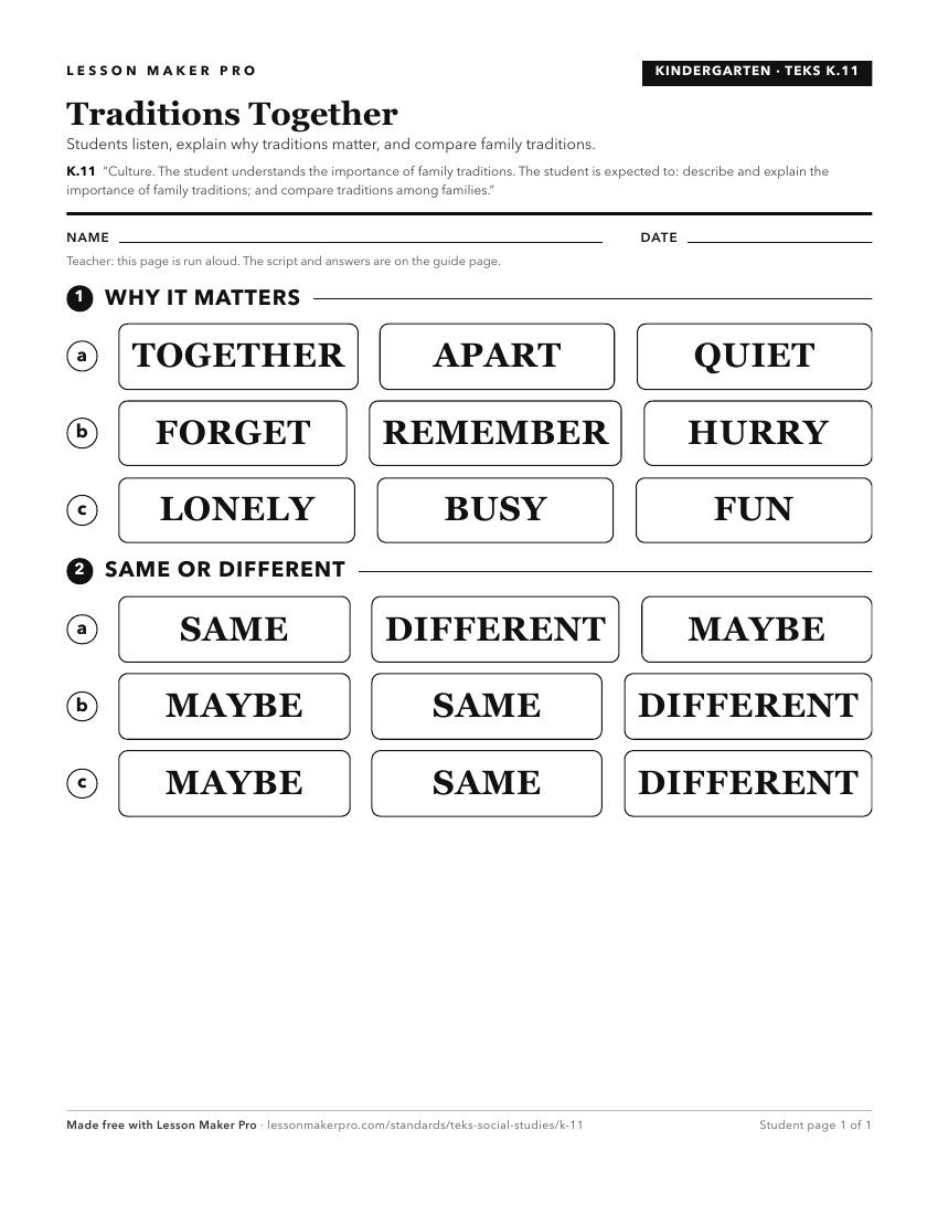 Preview of the K.11 printable worksheet