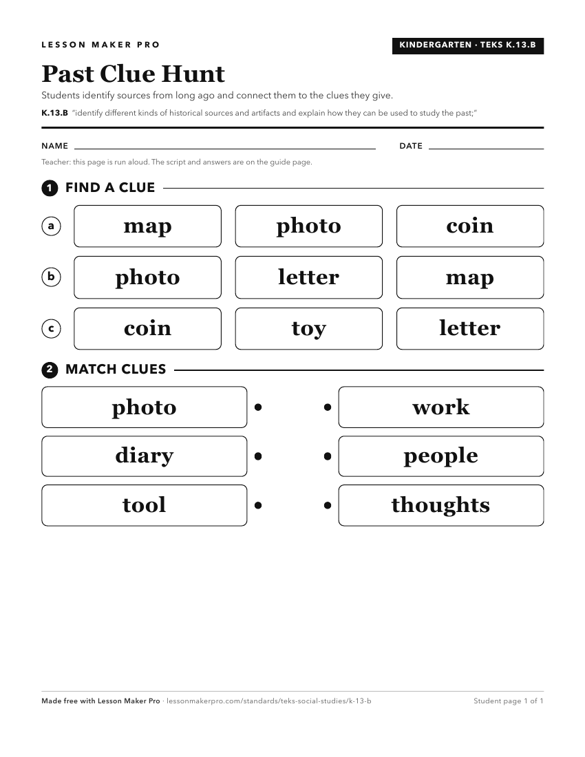 Preview of the K.13.B printable worksheet