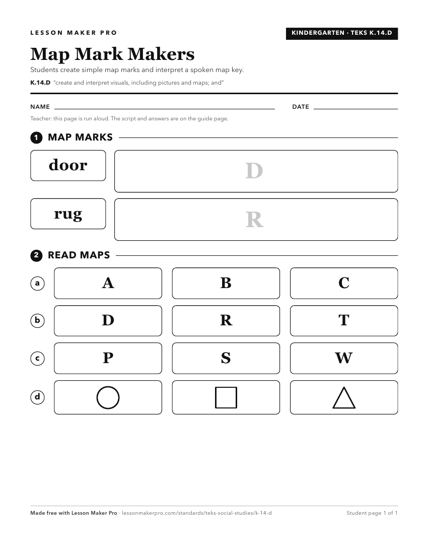 Preview of the K.14.D printable worksheet