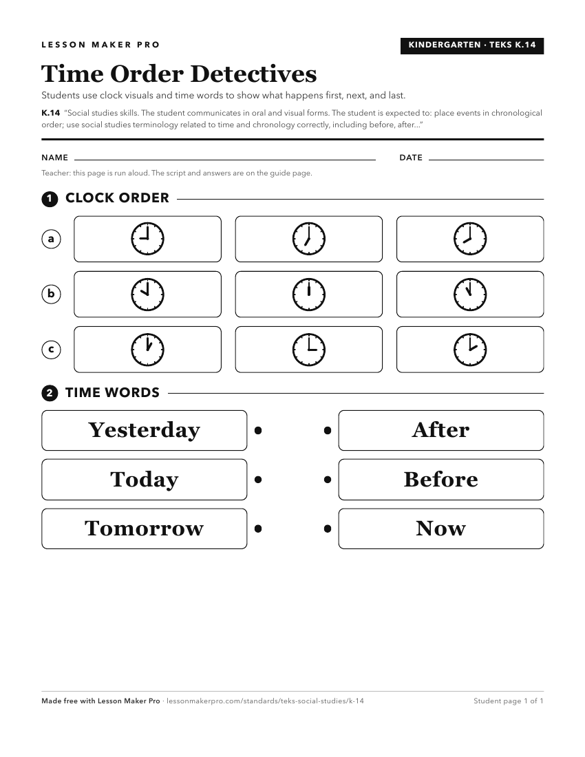 Preview of the K.14 printable worksheet
