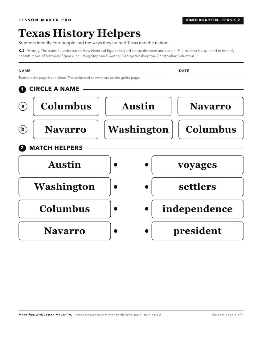 Preview of the K.2 printable worksheet