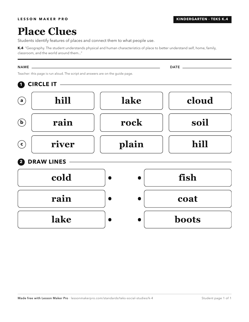 Preview of the K.4 printable worksheet