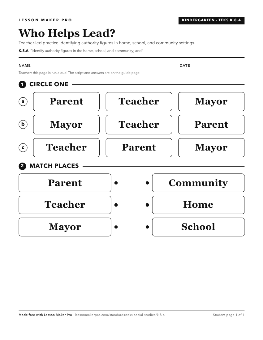 Preview of the K.8.A printable worksheet