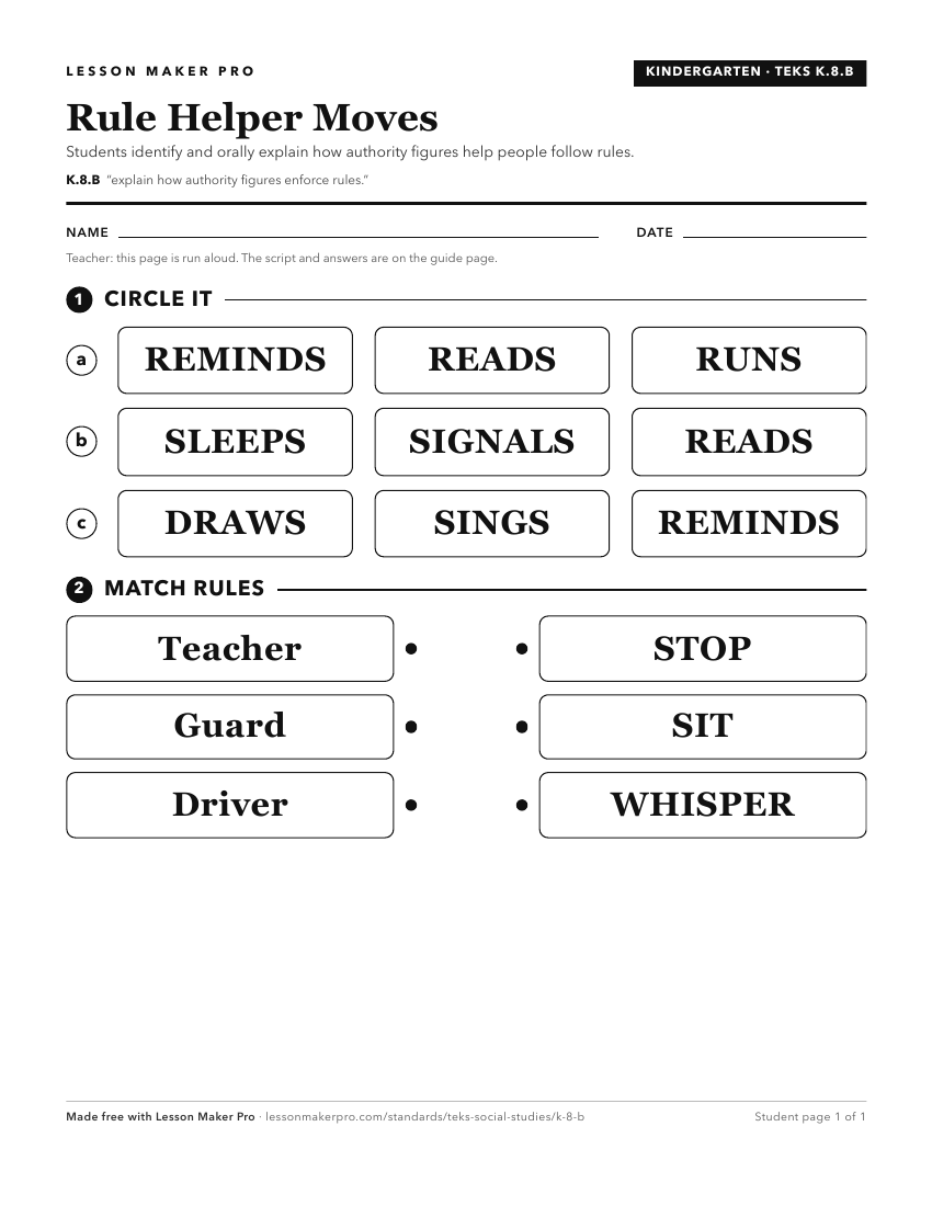 Preview of the K.8.B printable worksheet