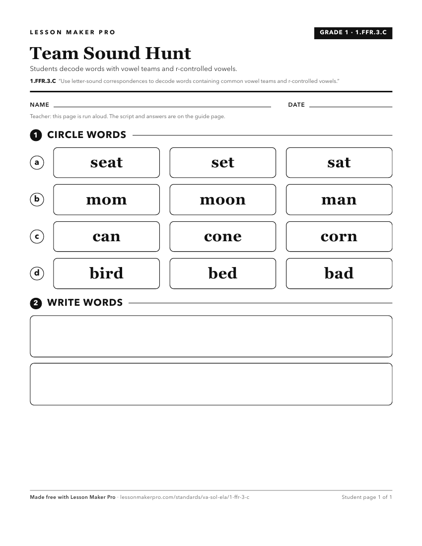Preview of the 1.FFR.3.C printable worksheet