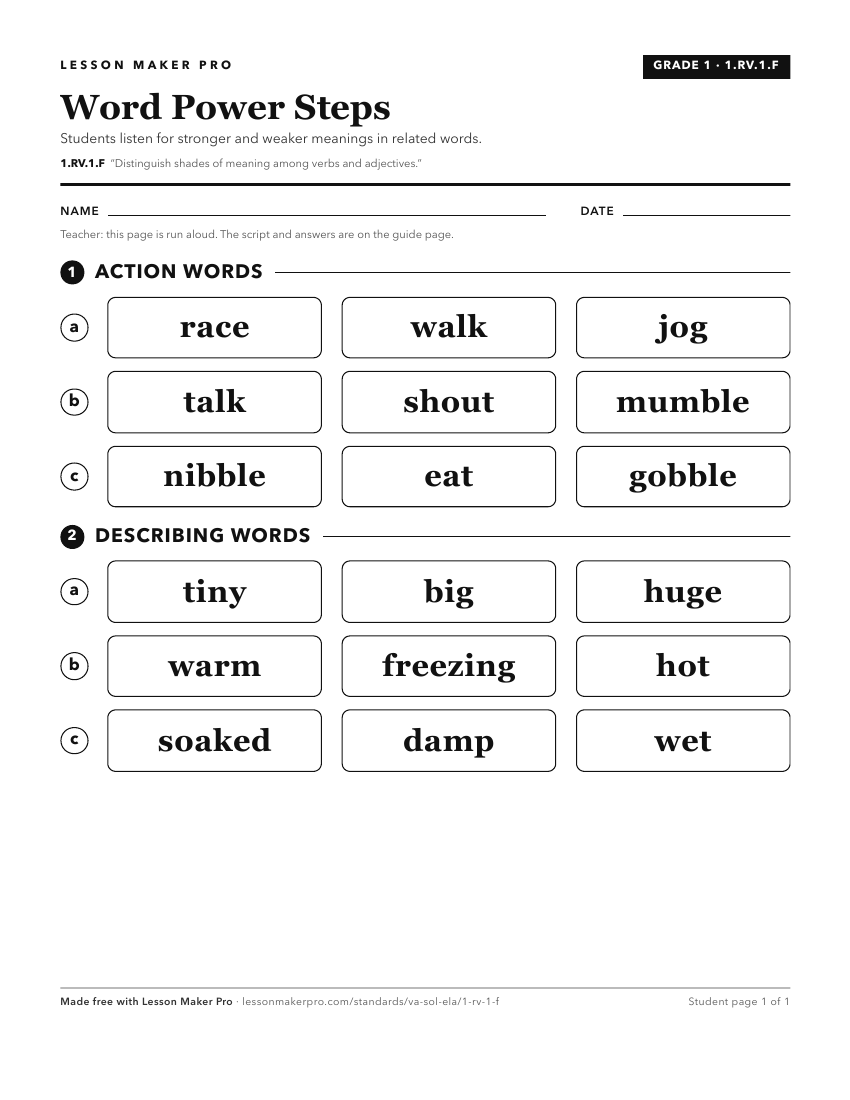 Preview of the 1.RV.1.F printable worksheet