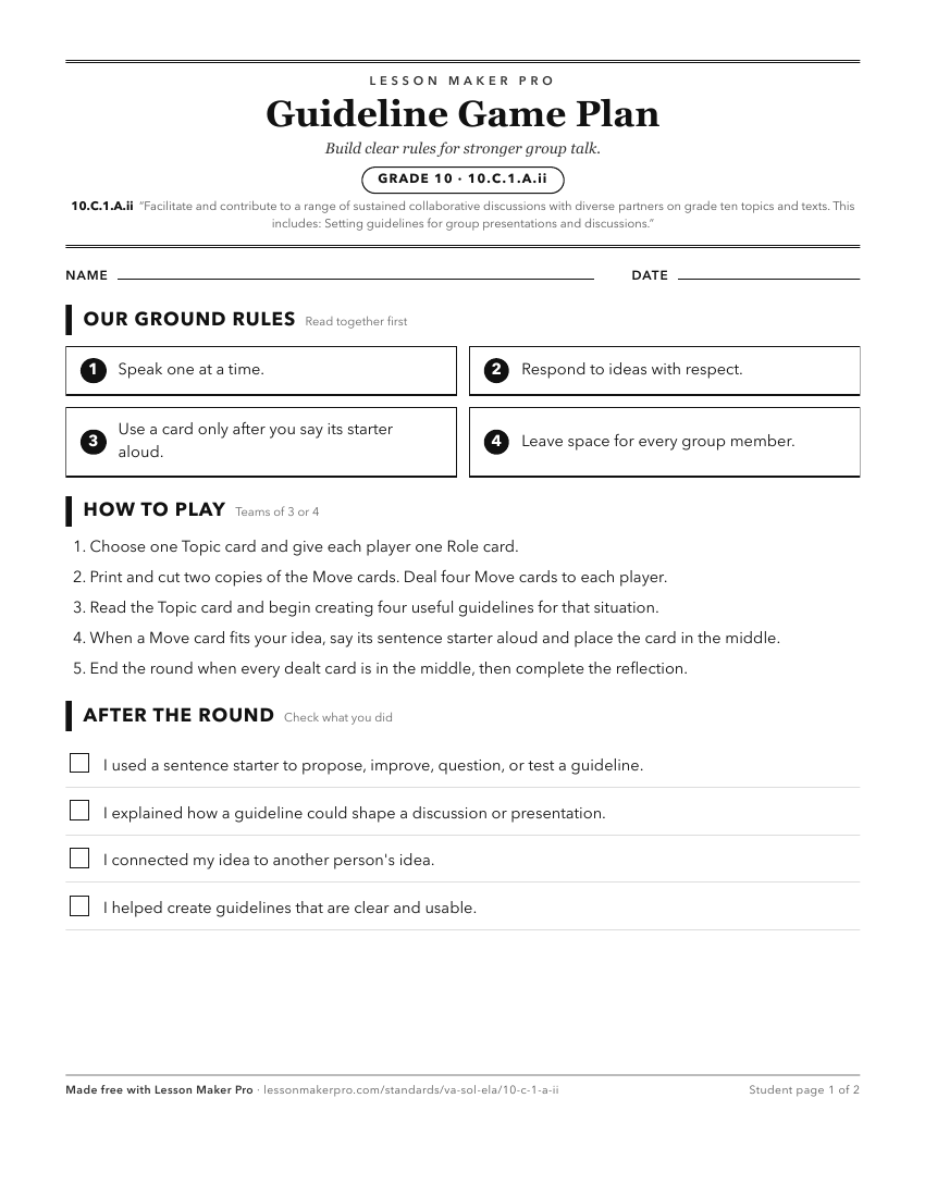 Preview of the 10.C.1.A.ii printable worksheet