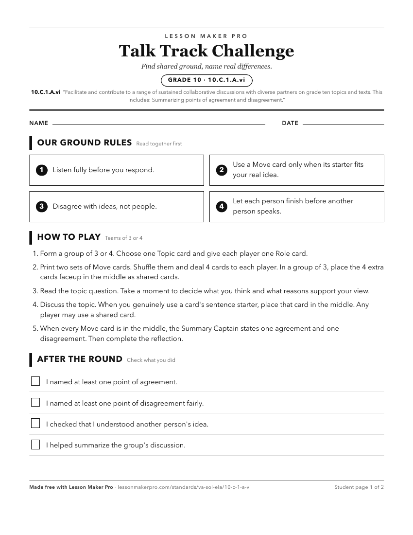 Preview of the 10.C.1.A.vi printable worksheet
