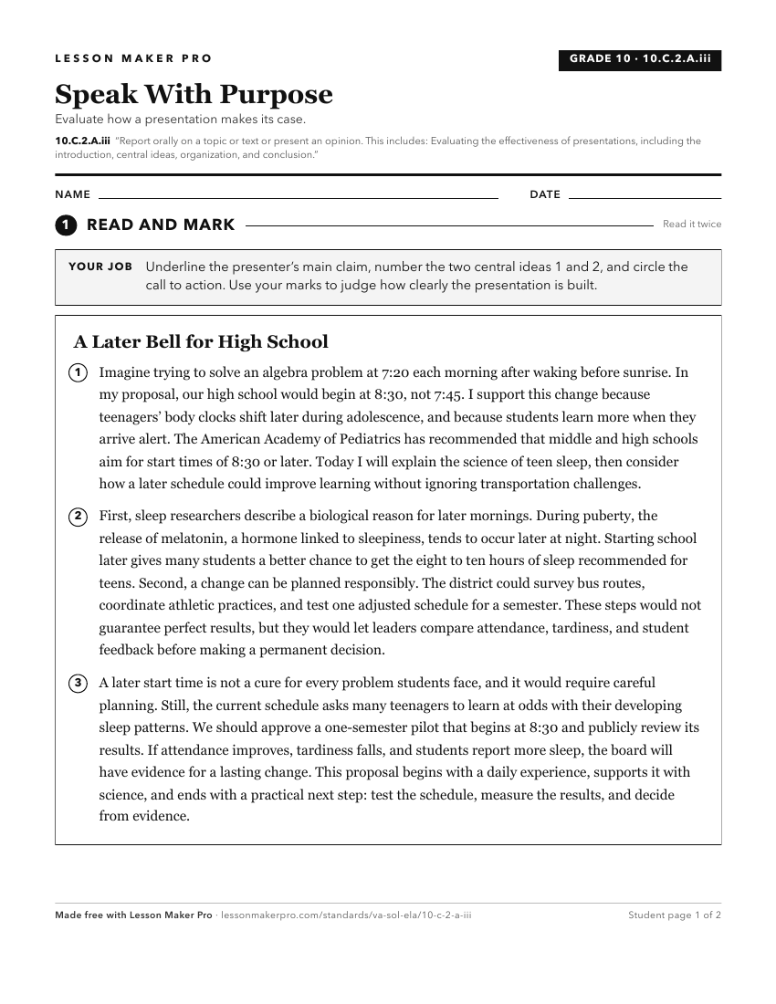 Preview of the 10.C.2.A.iii printable worksheet